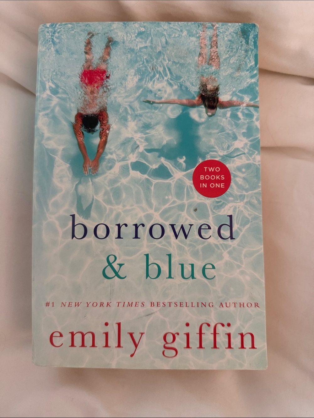 Borrowed & Blue by Emily Giffin - Aqua Pool Cover Design